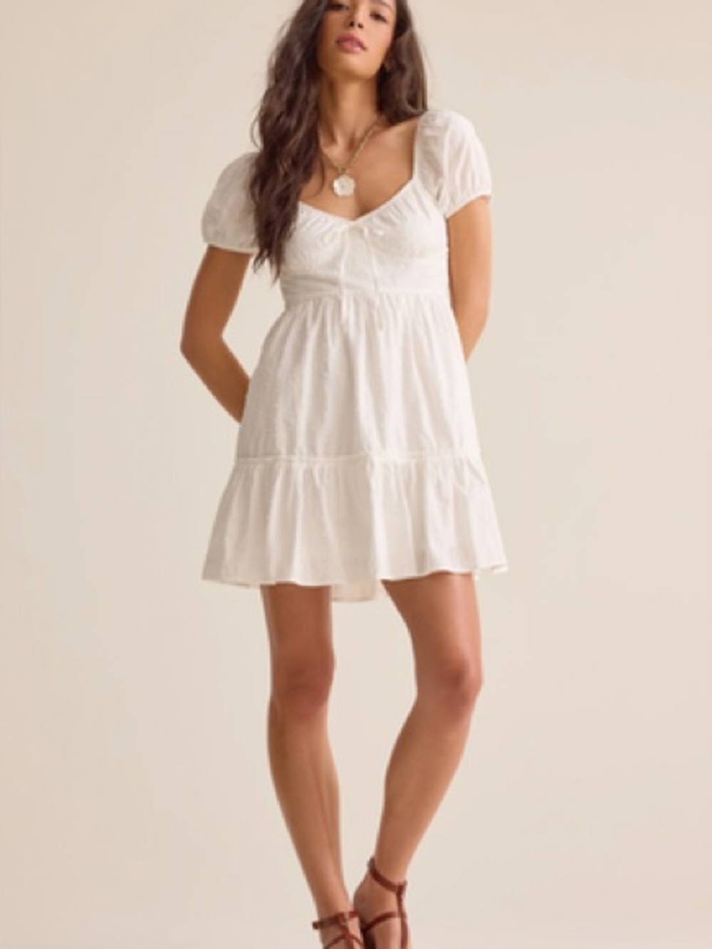 Altar'd State - Elira Puff Sleeve Mini Dress Size Small - C77-007